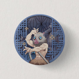 Bóton Redondo 2.54cm Inosuke Hashibira