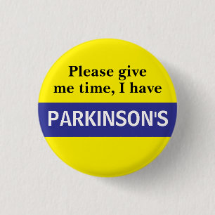 Bóton Redondo 2.54cm insígnia de conscientização da Parkinson