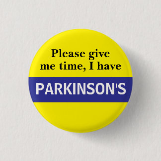 Bóton Redondo 2.54cm insígnia de conscientização da Parkinson