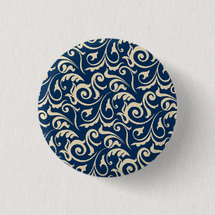 Bóton Redondo 2.54cm Inspiração de Motifs Persa