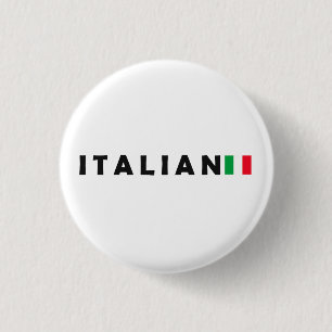 Bóton Redondo 2.54cm Itália, italiano, eu amo a Itália