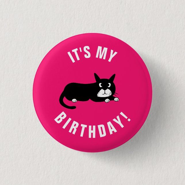 Bóton Redondo 2.54cm It's my Birthday! (Frente)