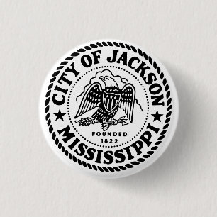Bóton Redondo 2.54cm Jackson Mississippi