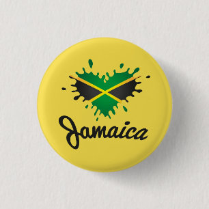 Bóton Redondo 2.54cm Jamaica Flag Islândia - Proud Jamaicans Button -