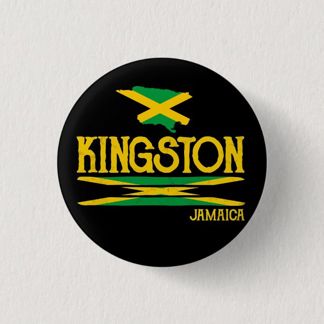 Bóton Redondo 2.54cm Jamaica Orud Jamaicanos Rasta Reggae Kingston (Frente)