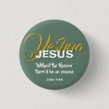 JESUS RAASON Sage Green Christmas Christian