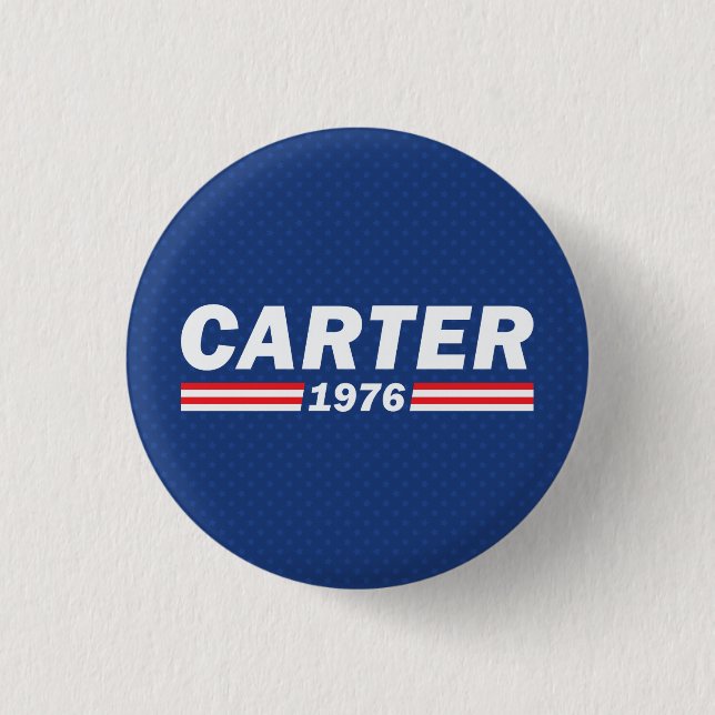 Bóton Redondo 2.54cm Jimmy Carter, Carter 1976 (Frente)