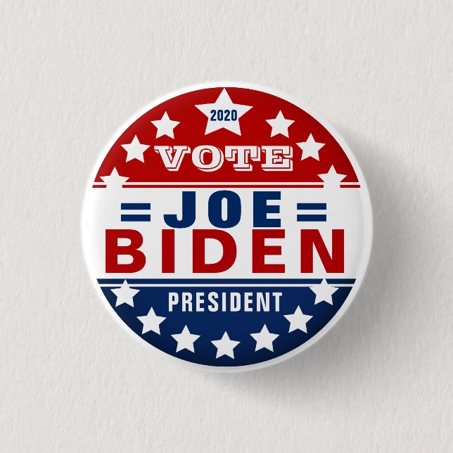 Bóton Redondo 2.54cm Joe Biden para o presidente (Frente)