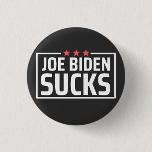 Bóton Redondo 2.54cm joe Biden Sucks