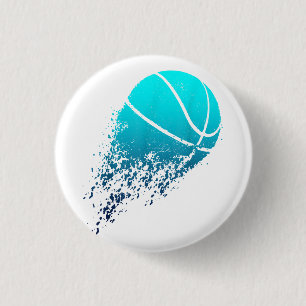 Bóton Redondo 2.54cm Jogador de basquetebol bola Ventilador de bola