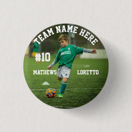 Bóton Redondo 2.54cm Jogador de Nomes de Equipe Jogador de Fotografias 