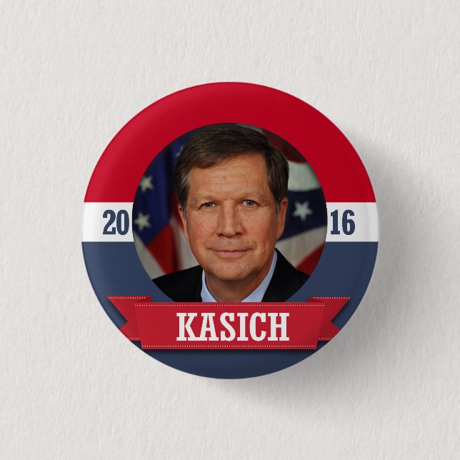 BÓTON REDONDO 2.54CM JOHN KASICH 2016 (Frente)