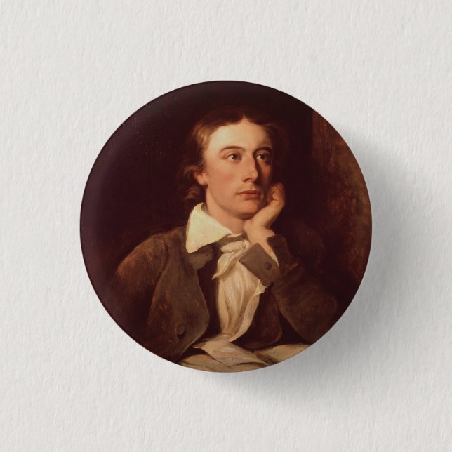 Bóton Redondo 2.54cm John Keats (Frente)