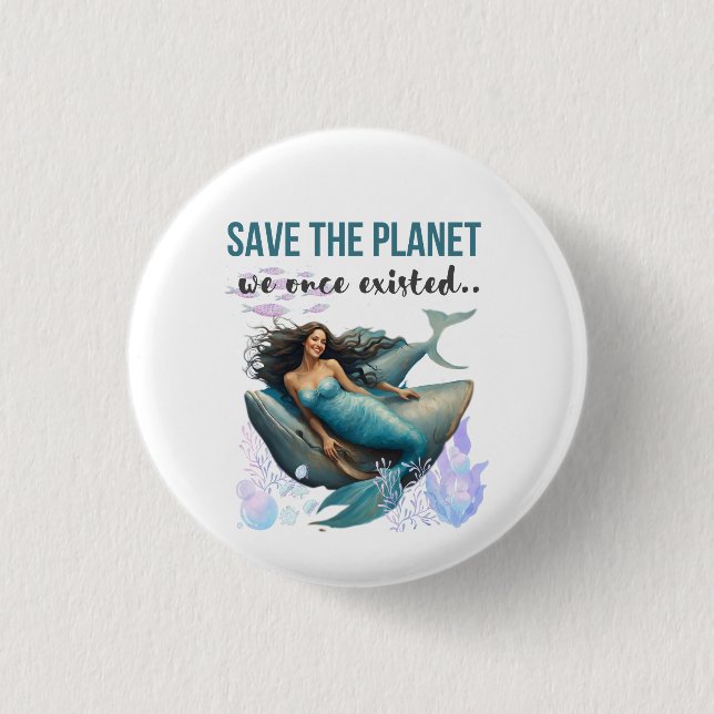 Bóton Redondo 2.54cm Join the Movement: Save the Planet with Every Purc (Frente)