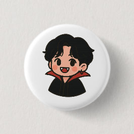 Bóton Redondo 2.54cm Jungkook-Inspired Vampire Pin – K-Pop Collection