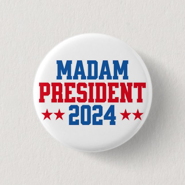 Bóton Redondo 2.54cm Kamala Harris (Frente)