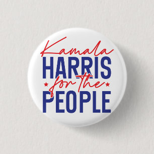 Bóton Redondo 2.54cm Kamala Harris