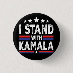 Bóton Redondo 2.54cm Kamala Harris