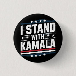 Bóton Redondo 2.54cm Kamala Harris