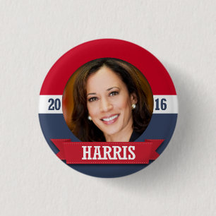 BÓTON REDONDO 2.54CM KAMALA HARRIS 2016