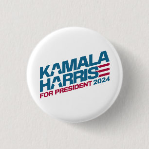 Bóton Redondo 2.54cm Kamala Harris 2024 Para A Campanha Eleitoral Do Pr