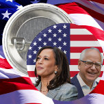Bóton Redondo 2.54cm Kamala Harris Walz Foto - Presidente Vice Fotos<br><div class="desc">Botão de Foto Kamala Harris Walz</div>