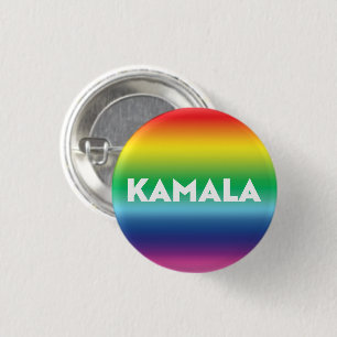 Bóton Redondo 2.54cm "kamala" kamala harris - botão gbtq gbt do orgulh