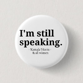 Bóton Redondo 2.54cm Kamala para o Presidente 2024, direitos das mulher