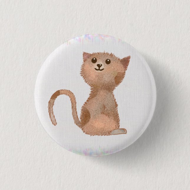 Bóton Redondo 2.54cm Kätzchen (Frente)