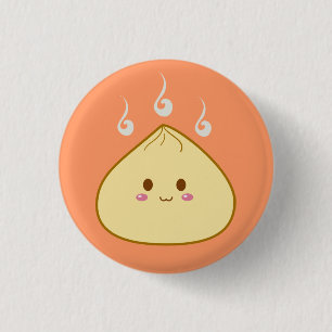Bóton Redondo 2.54cm Kawaii "SioPao" Meatbun
