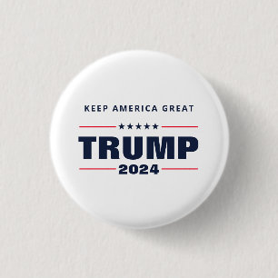 Bóton Redondo 2.54cm Keep America Excelente Trump 2020