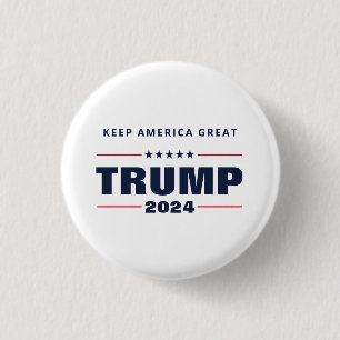 Bóton Redondo 2.54cm Keep America Excelente Trump 2024