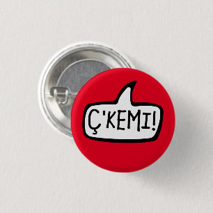 Bóton Redondo 2.54cm Kemi! Tosk Albanian Word Para Oi, Ei, O que se Pas