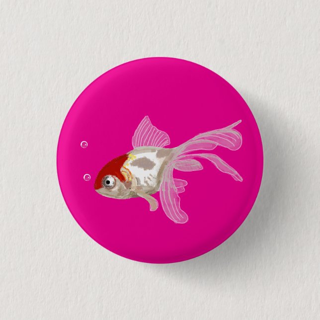 Bóton Redondo 2.54cm Kleiner Goldfisch -  (Frente)