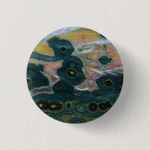 Bóton Redondo 2.54cm Laje de Jasper Oceano