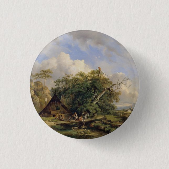 Bóton Redondo 2.54cm Landschaft bei Gutenstein - Dominik Schufried (Frente)