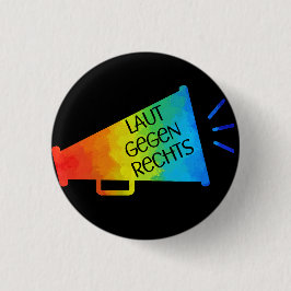 Bóton Redondo 2.54cm Laut gegen Rechts Nr 01 schwarz