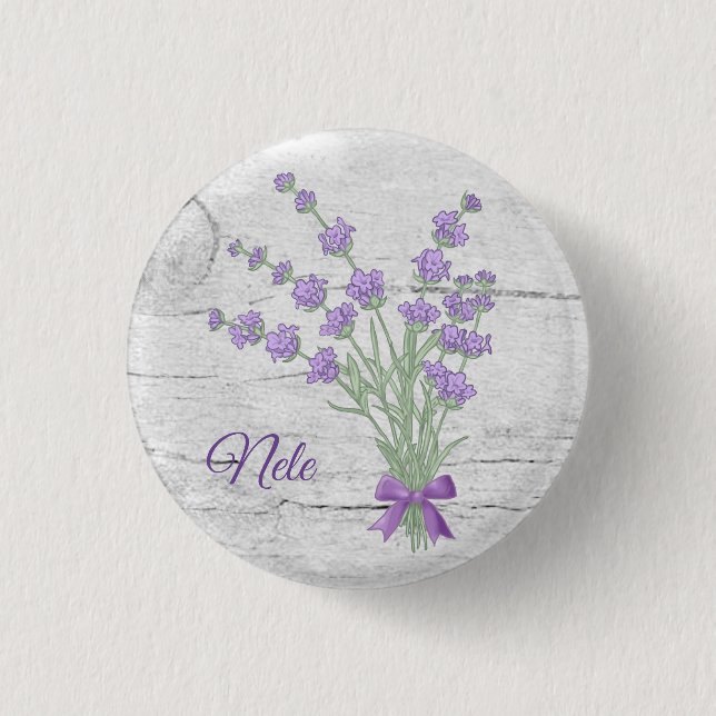 Bóton Redondo 2.54cm Lavendelstrauss (Frente)