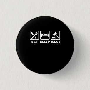 Bóton Redondo 2.54cm Lawyer Eat Sleep Juiz