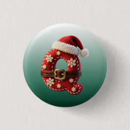 Bóton Redondo 2.54cm Layered Pastel Gold Trim Letter Q