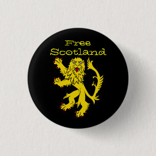 Bóton Redondo 2.54cm Leão Pinback desenfreado de Indy Scotland