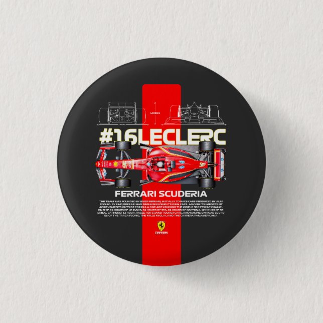 Bóton Redondo 2.54cm Leclerc16 (Frente)