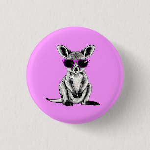 Bóton Redondo 2.54cm Legal Bebê Kangaroo Joey