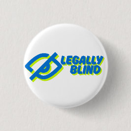 Bóton Redondo 2.54cm Legalmente cego - branco