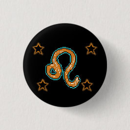 Bóton Redondo 2.54cm LEO Stars