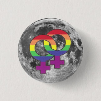 Bóton Redondo 2.54cm Lesbian Moon Pin