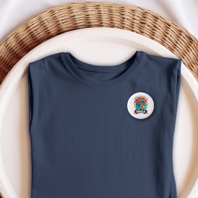 Bóton Redondo 2.54cm Levei até o Tio Button (I Have Leveled Up to Uncle Button)