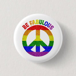 Bóton Redondo 2.54cm LGBT Ser Fabuloso