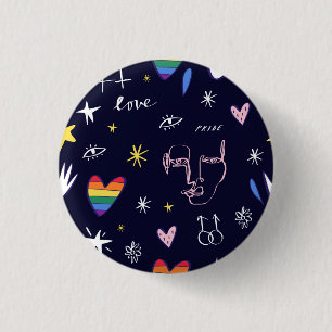 BÓTON REDONDO 2.54CM LGBTQI PRIDE TRANS GAY LESBIAN