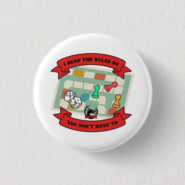 Bóton Redondo 2.54cm Li as regras... (Frente)